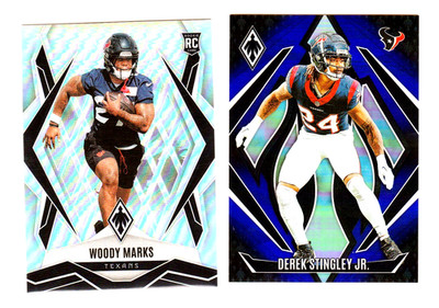 24@25 PHOENIX ''WOODY MARKS'' PRIZM SILVER RC,''DEREK STINGLEY'' PURPLE /249 TEXANS