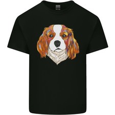 A Coloré King Charles Spaniel Chien Hommes Clair T-Shirt