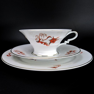 Rosenthal Porzellan Sammeltasse /Teegedeck Serie Madeleine Art Deco 1935