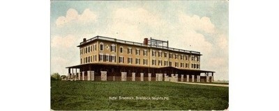 Hotel Braddock-Braddock Heights MD Postcard-Frederick Co.-1910s Resort Bldg