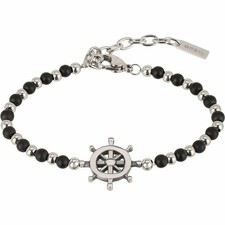 Bracciale Uomo Breil TJ2408 Argento puro 925 Nero