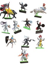 Vintage 1971 Deetail Britains Knights Horses Figures Lot Of 12 England - Read 