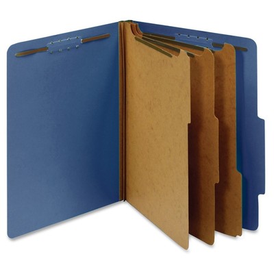 Classification Folders, Standard, 3 Dividers, Embedded Fasteners, 2/5 Cut Tab...