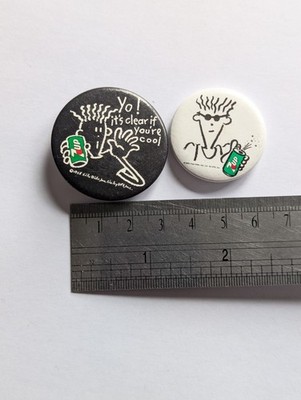 Fido Dido 7-up Vintage Pin Anstecker Paar