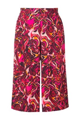Studio Untold Damen große Größen Culotte Wide Legs Alloverdruck 842272