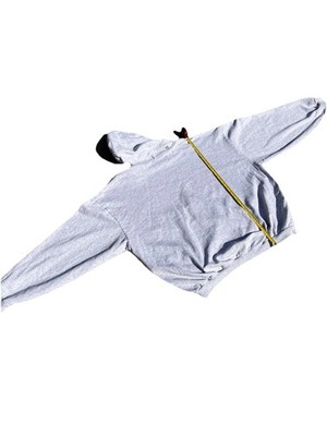 Yeezy x Gosha Black Dogs Heather Grey Oversized Hoodie Size 3 (XL