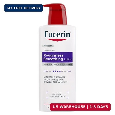Eucerin Roughness Relief Body Lotion for Extremely Dry, Rough Skin, Urea Enriche