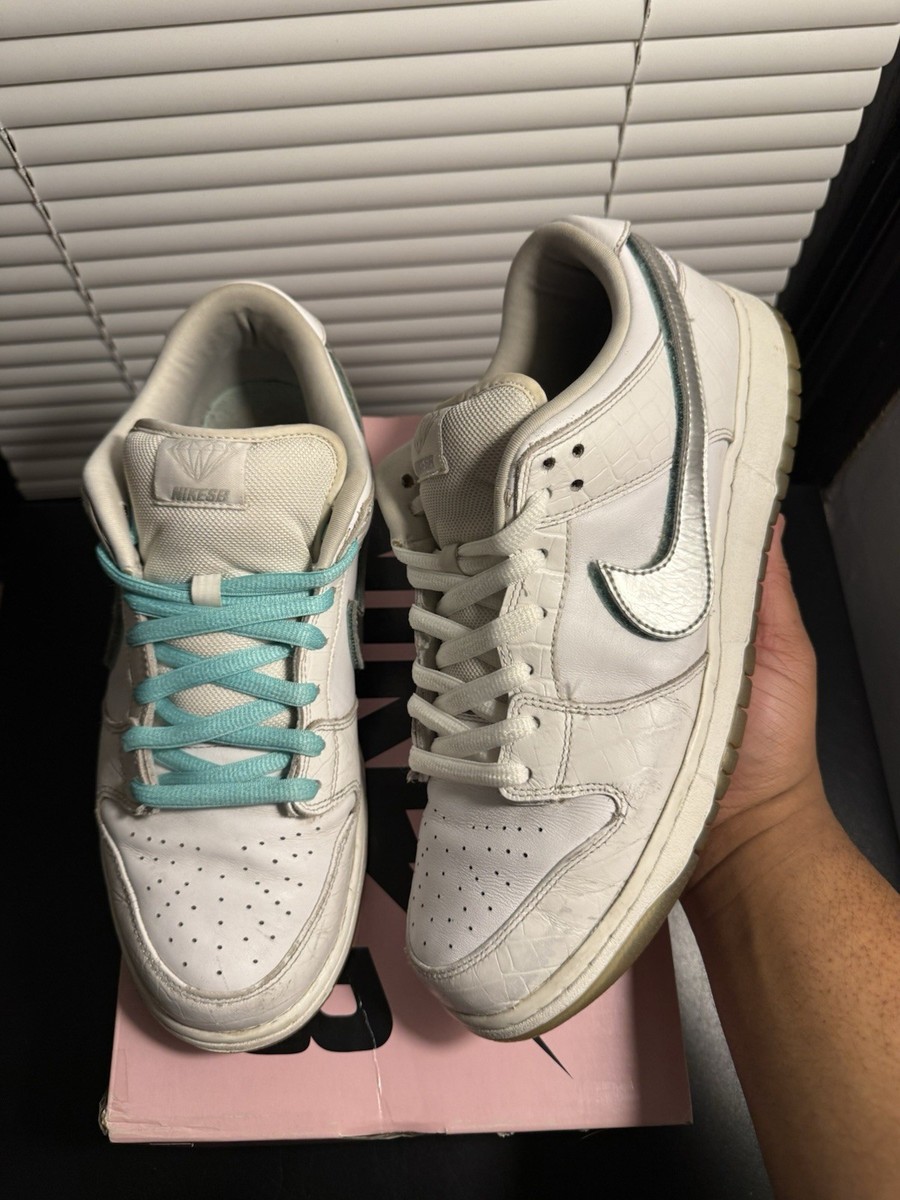Nike Diamond Supply Co. x Dunk Pro SB Low White Diamond Size 12