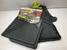 Hopkins 79000 27.5"x18.5" Full Size Heavy Duty Black Floor Mats (4 Piece Set)