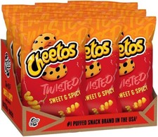 Cheetos Twisted Sweet & Spicy Corn Snacks Box 9×120g