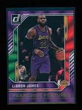 2024-25 Donruss LEBRON JAMES #15 Franchise Features HOLO Red Green Laser /75