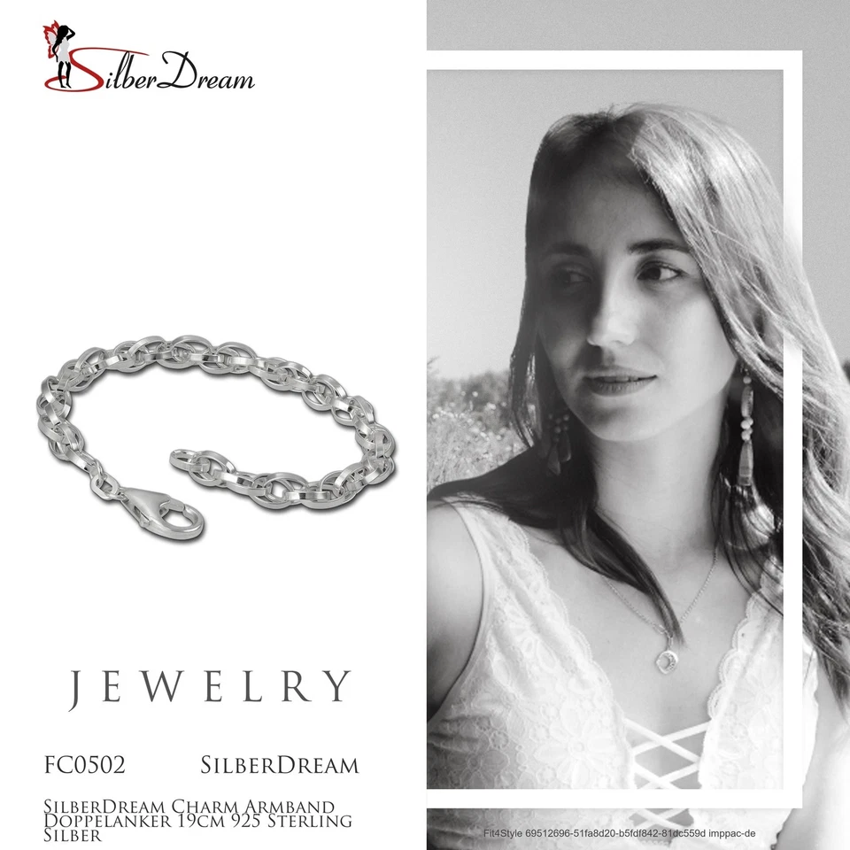 Charmsarmband 19cm 925 Sterling Silber Charms Armschmuck SilberDream FC0502 - Bild 3 von 4