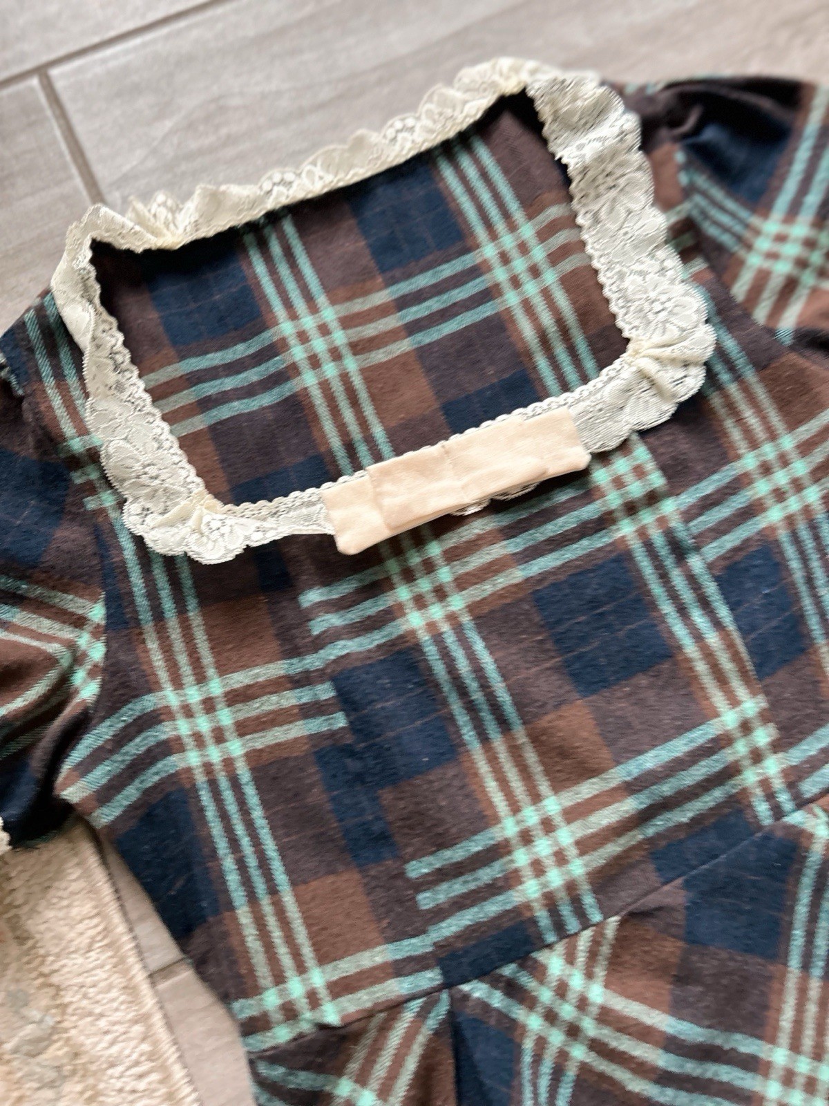 Plaid Retro Dress Micro Mini By Romwe 1960s Kitschy Style 