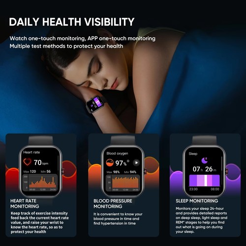 A221 Big Screen Men Smart Watch BT Call AI Voice Sport Watch Fitness Tracker Wat - 第 2/6 張圖片