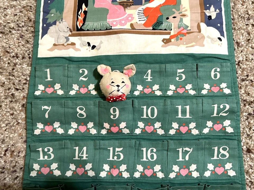 Vintage AVON Countdown To Christmas Advent Calendar WITH ORIGINAL MOUSE NICE! - Image 4 of 4