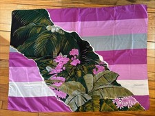 Franco Laurenti Sarong Wrap Pareo Poliéster 45x60” Hojas Tropicales Flores Rosa