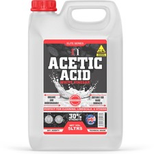 Acetic Acid 30% Strong White Vinegar Cleaning Limescale Stain Patio 5 Litres
