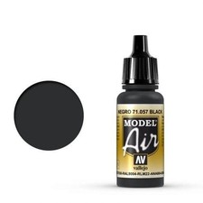 Vallejo Model Air 71.057 Black, 18ml