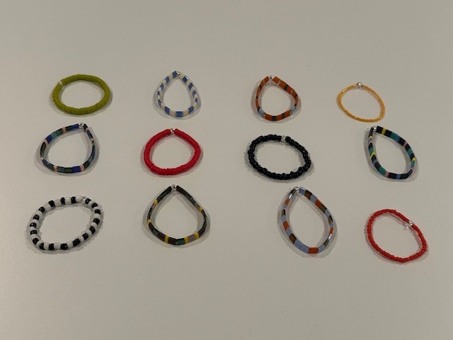 WHOLESALE Lot of 12 New Toddler Child Stretch Bracelets-Tila, Seed, Heishi-1.5"