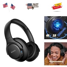 Bluetooth Headphones Over Ear, 65 Hours Playtime Wireless Headphones with Mic...