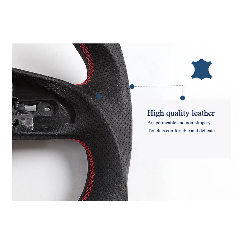 Real Carbon Fiber LED Steering Wheel Flat For Audi R8 TT TTS RS3 TTRS RS6 2008+