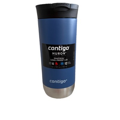 Contigo Huron Travel Mug Snapseal Leak Proof Lid 16 oz Blue Corn NEW