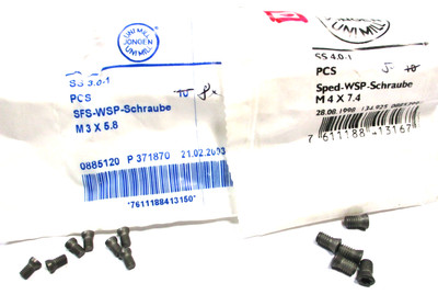 13x JONGEN WSP Schraube 7x SS 3,0-1 M3x5,8 SFS + 5x SS 4,0-1 M4x7,4 Speed D5682