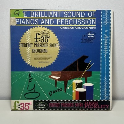 Caesar Giovannini The Brilliant Sound Of Pianos And Percussion Vinyl LP 1961 VG+