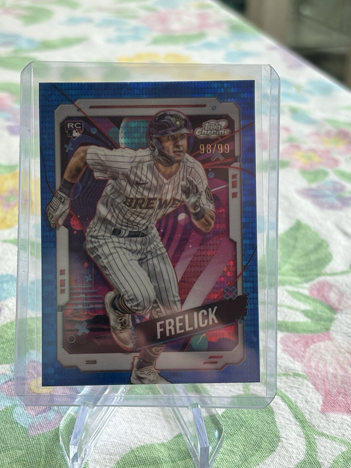 2024 Topps Cosmic Chrome - Sal Frelick #3 Blue Moon Refractor /99 (RC)