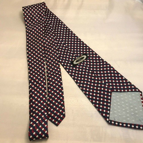 #1222 Vintage Krawatte Adolfo Couture X Long Polka Dot Print - Bild 4 von 4