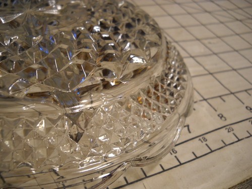 VINTAGE Anchor Hocking Wexford Glass Divided Relish Dish Plate 8.5” - Picture 5 of 6