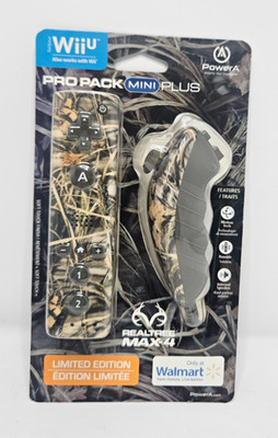 PowerA Wii U Pro Pack Mini Plus Limited edition Realtree Max-4 Controller Pack