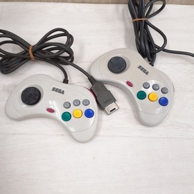 Sega Saturn Console with Virtua Gun, Virtus Stick, Controllers x2 +3 Games Japan