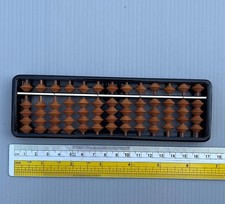Japanese Plastic Abacus Soroban with 13Rows 65 Beads Size 5.0x16.5cm.