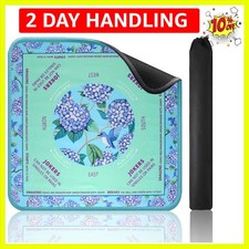 Green Mahjong Learning Mat 33 x 33 with Black Carrying Bag, Anti-Slip, Nois...
