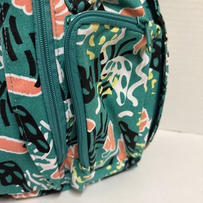 KAVU Leaf Print Backpack - Black and Tan Kavu Rope Sling Jungle Party Leaf Print 923-1179 Travel  main image 4