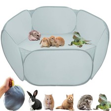 Small Animal Cage Tent Playpen with Fabric,Reptiles Cage,Breathable Transpare...