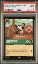 2023 Disney Lorcana the First Chapter Mickey Mouse Steamboat Pilot PSA 9 MINT