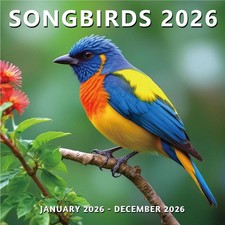 2026 Wall Calendar 12 Month, Beautiful Wildlife Bird Large Birds