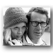 Faye Dunaway Arthur Penn Photo 8x10 Bonnie And Clyde Film Set 1960s California