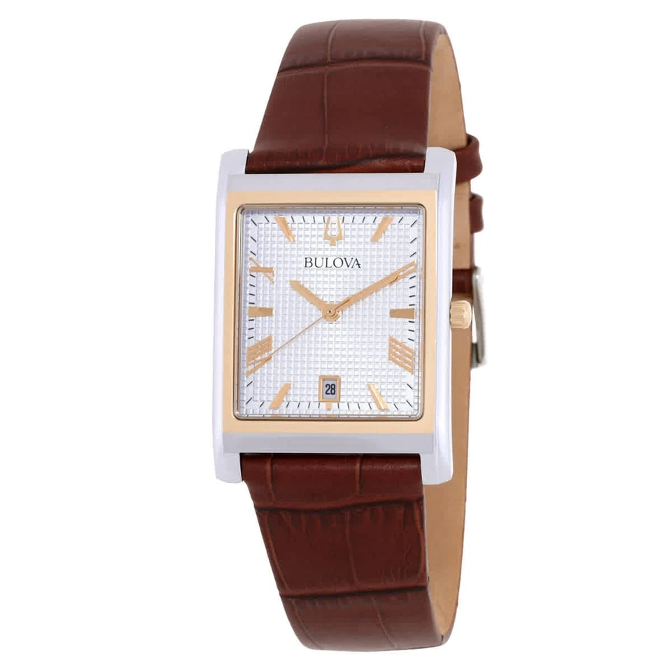 Reloj para hombre Bulova Sutton cuarzo esfera plateada 98B430