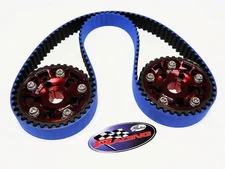 VMS 92-96 HONDA PRELUDE SI H23 GATES RACING TIMING BELT T216RB 2 CAM GEARS RED