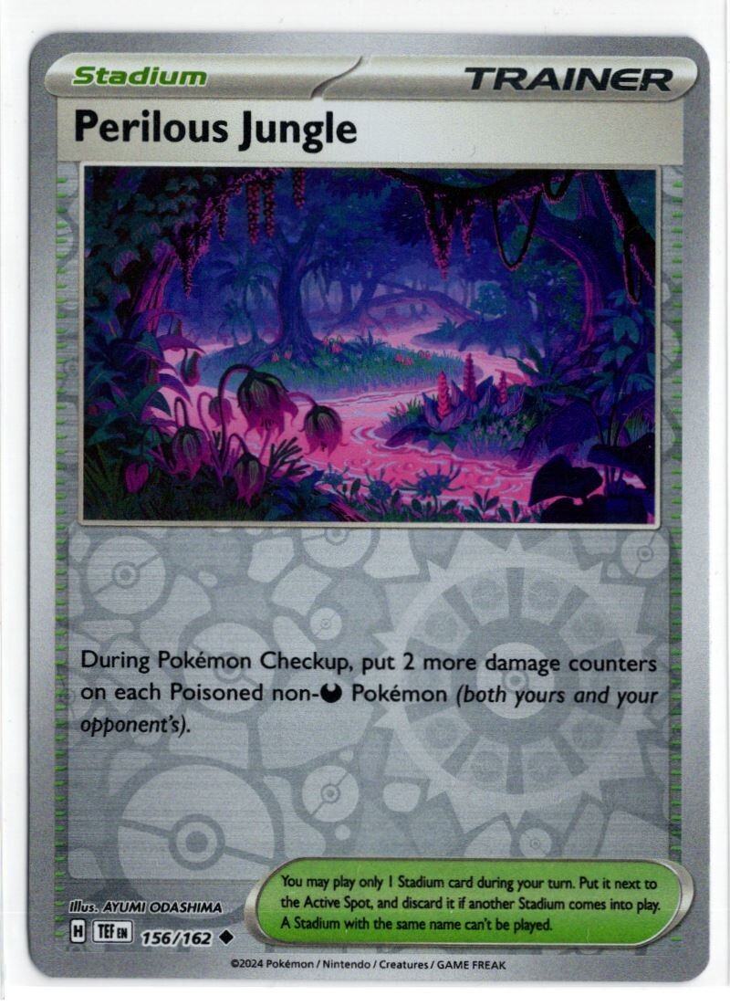 Pokemon Temporal Forces Reverse Holo 156/162 Perilous Jungle