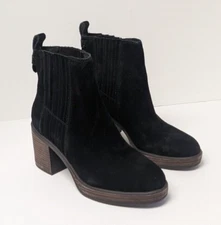 Crown Vintage Capari Ankle Boots, Black Suede, Women's 8.5
