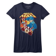 Mega Man  Rush Capcom Video Game Women's Fitted T Shirt