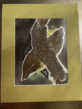 Liberated Gold￼ -original Acrylic &Oil Painting Metallic Glitter Art - Mat￼￼￼t