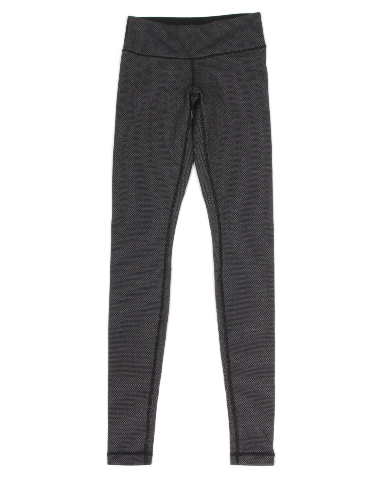 LULULEMON Gray Black Diamond Dot Leggings size 2 - 768