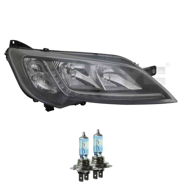 Scheinwerfer Links Schwarz H7/H7 FüR Fiat Ducato Inkl. Osram Lampen-image