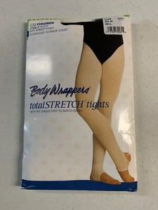 Black Bodywrappers Totalstretch Convertible Tights S//M CHILD