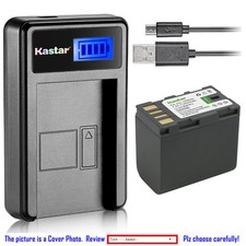 Kastar Battery LCD Charger for JVC BN-VF823 BN-VF823U  JVC GZ-MG134 Camcorder